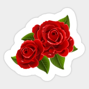 Pink Rose Boquet Sticker